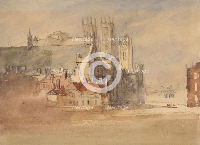 Westminster Hall and Abbey, 1810-30. Creator: David Cox the Elder.