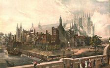 Westminster Hall and Abbey, c1819. After J.Gendall Creator: Daniel Havell
