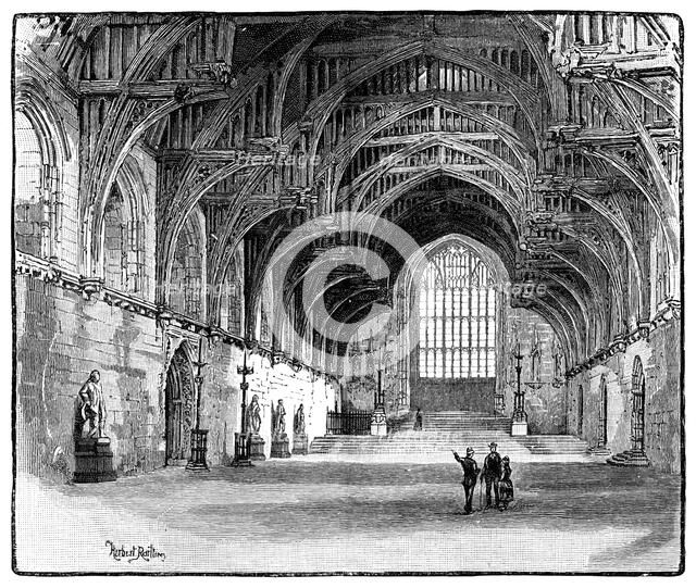 Westminster Hall, London, 1900. Artist: Unknown
