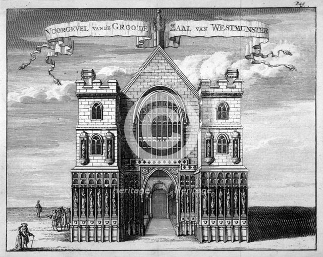 Westminster Hall, London, c1680.                                  Artist: Anon