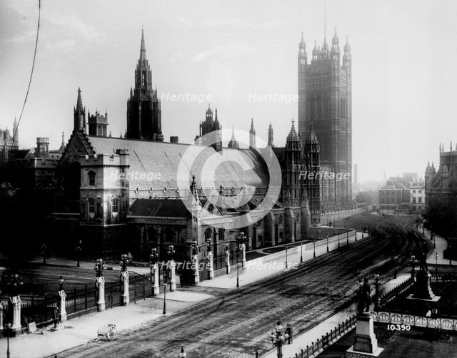 Westminster Hall, Palace of Westminster, London, after 1865. Artist: Bedford Lemere and Company