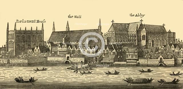 'Westminster in 1640', 1881. Creator: Wenceslaus Hollar.