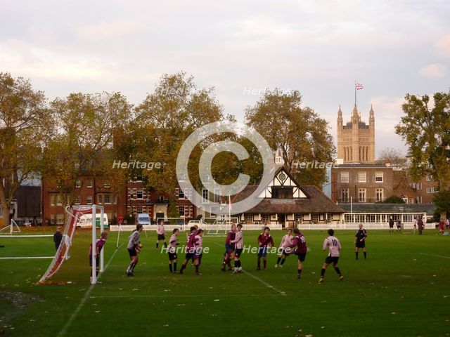 Westminster School Playing Field, Vincent Square, Victoria, City of Westminster, London, 2010. Creator: Simon Inglis.