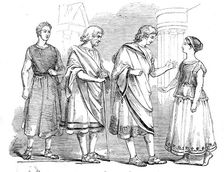 Westminster School - scene from "The Andria" of Terence, 1845. Creator: Unknown