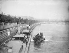 Westminster Pier, Westminster, Greater London, c1860-c1922. Artist: Henry Taunt