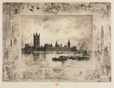 Westminster Place, 1884. Creator: Félix Hilaire Buhot (French, 1847-1898)