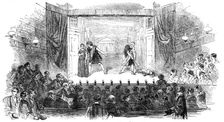 Westminster Play - Scene from the "Andria" of Terence, 1850. Creator: Unknown
