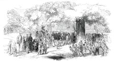 Westminster Ragged-School Children in Claydon-Park, 1850. Creator: Unknown