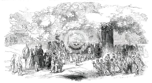 Westminster Ragged-School Children in Claydon-Park, 1850. Creator: Unknown.
