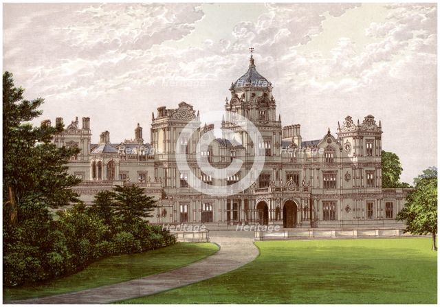 Westonbirt House, Gloucestershire, home of the Holford family, c1880. Artist: Unknown