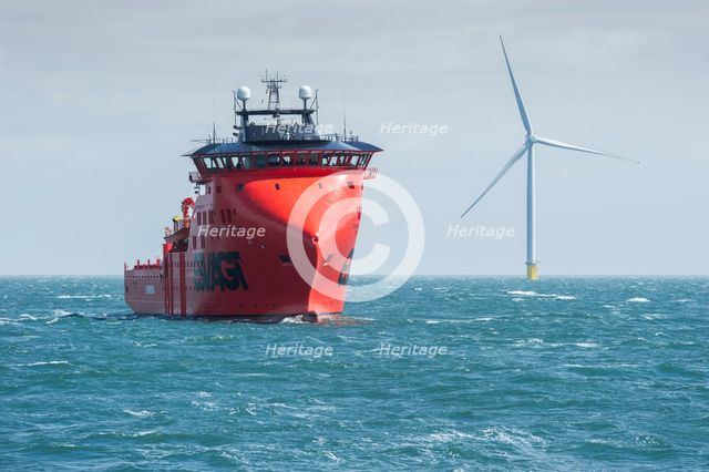Westermost Rough Wind Farm, 2015. Creator: Alun Bull.