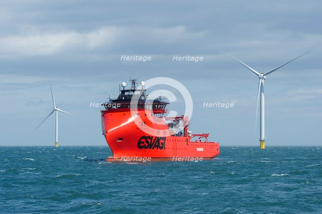 Westermost Rough Wind Farm, 2015. Creator: Alun Bull.