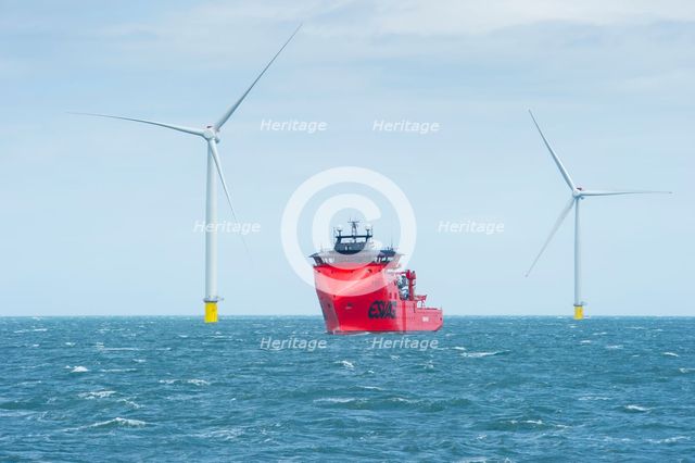 Westermost Rough Wind Farm, 2015. Creator: Alun Bull.