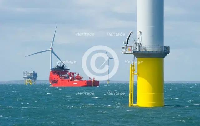 Westermost Rough Wind Farm, 2015. Creator: Alun Bull.