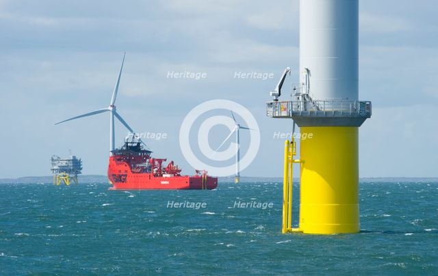 Westermost Rough Wind Farm, 2015. Creator: Alun Bull.