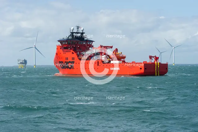 Westermost Rough Wind Farm, 2015. Creator: Alun Bull.