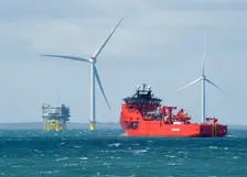 Westermost Rough Wind Farm, 2015. Creator: Alun Bull