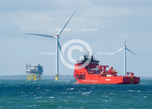 Westermost Rough Wind Farm, 2015. Creator: Alun Bull.