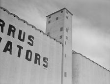 Western Texas grain elevator, 1937. Creator: Dorothea Lange