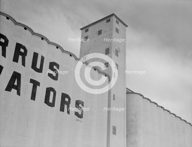 Western Texas grain elevator, 1937. Creator: Dorothea Lange.