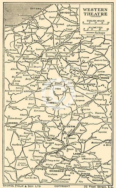 'Western Theatre', 1919.  Creator: George Philip & Son Ltd.
