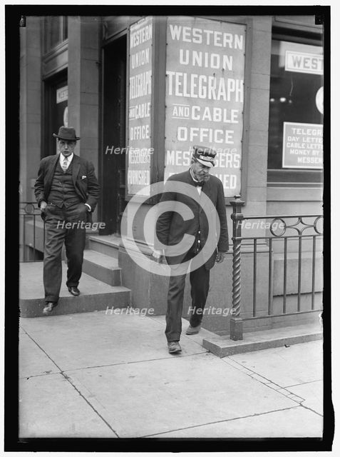 Western Union Office, between 1913 and 1917. Creator: Harris & Ewing.