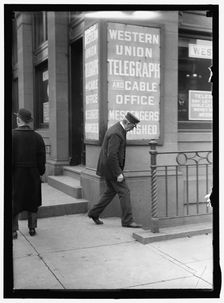 Western Union Office, between 1913 and 1917. Creator: Harris & Ewing