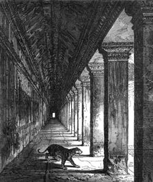 Western colonnade of the Temple of Ongou Wat, Cambodia, 1868. Creator: Unknown