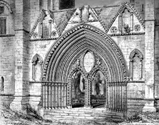 Western doorway of Elgin Cathedral, Elgin, Moray, Scotland, 1908-1909