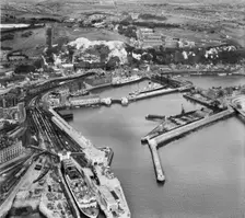 Western Docks and the Western Heights, Dover, Kent, 1947. Artist: Aerofilms