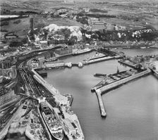 Western Docks and the Western Heights, Dover, Kent, 1947. Artist: Aerofilms
