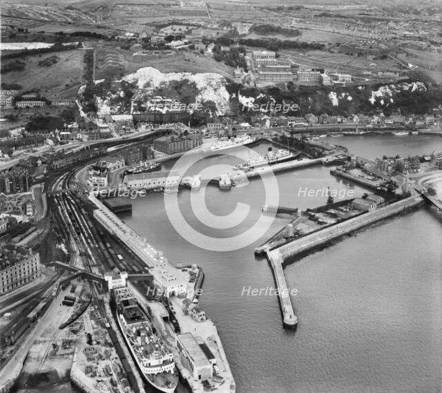 Western Docks and the Western Heights, Dover, Kent, 1947. Artist: Aerofilms.