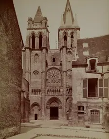 Western façade, Church of St Nicolas, Blois, between 1880-1900. Creator: Unknown