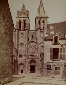 Western façade, Church of St Nicolas, Blois, between 1880-1900. Creator: Unknown
