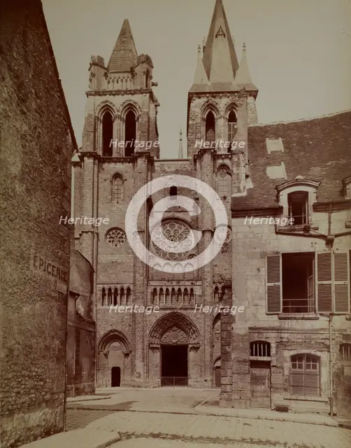 Western façade, Church of St Nicolas, Blois, between 1880-1900. Creator: Unknown.