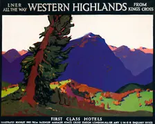 Western Highlands - First Class Hotels - British Poster c1926. Artist: Andrew Johnson