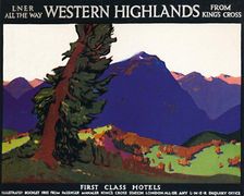 Western Highlands - First Class Hotels - British Poster c1926. Artist: Andrew Johnson