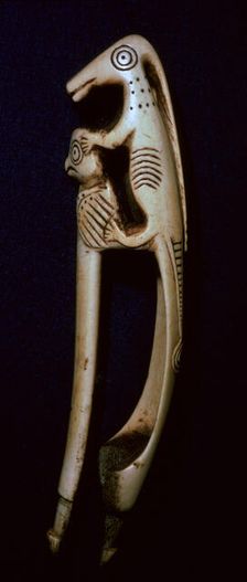 Western inuit bronze adze haft