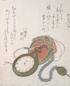 Western Pocket Watch From the Spring Rain Collection (Harusame shu), vol. 3, dated 1823., dated 1823 Creator: Ando Hiroshige