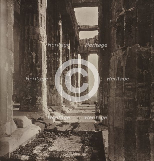 Western Portico of the Parthenon, 1882. Creator: William James Stillman (American, 1828-1901); The Autotype Company.