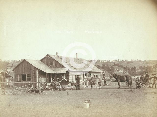 Western Ranch House, c1888. Creator: John C. H. Grabill.