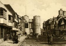 Westgate, Canterbury 1898. Creator: Unknown