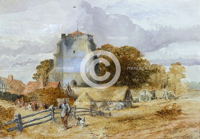 Westham Church, Pevensey, East Sussex, 1851-1859. Artist: Sir John Gilbert