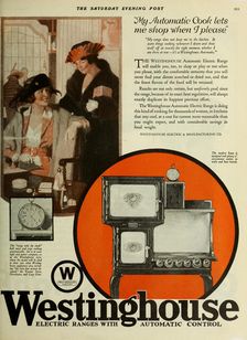 Westinghouse Electric Company, Advertising From The Saturday Evening Post, ca 1920-1925. Creator: Anonymous