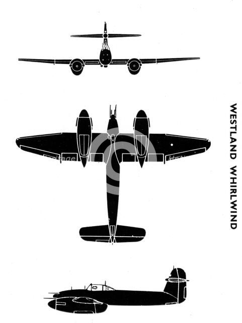 Westland Whirlwind, 1941. Artist: Unknown
