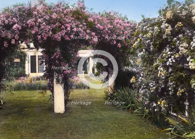 "Westlawn," Edward Tiffany Dyer house, Great Plains Road, Southampton, New York, 1914. Creator: Frances Benjamin Johnston.