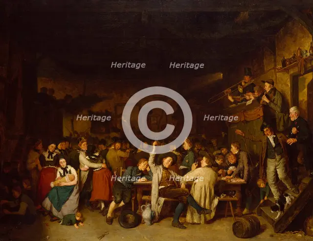 Westphalian Peasants' Revels, c19th century. Creator: August Jernberg.