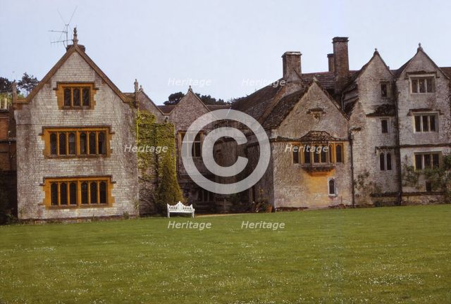 Westside of Athelhampton Medieval Manor, Dorset, England, 20th century.  Artist: CM Dixon.