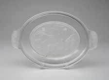 Westward Ho!/Pioneer pattern platter, c. 1876. Creator: Gillinder & Sons