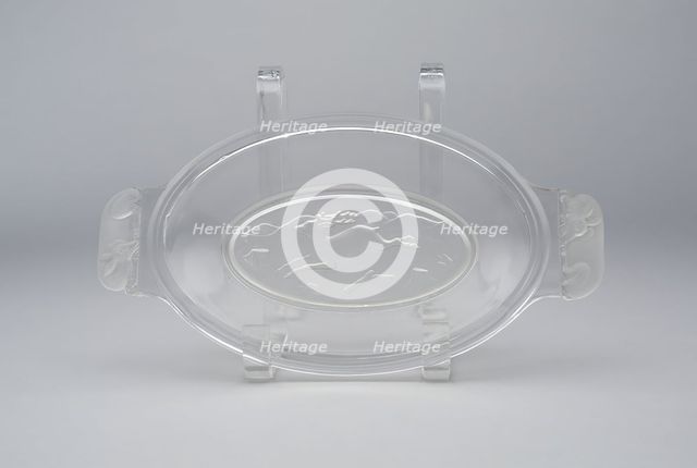 Westward Ho!/Pioneer pattern platter, c. 1876. Creator: Gillinder & Sons.